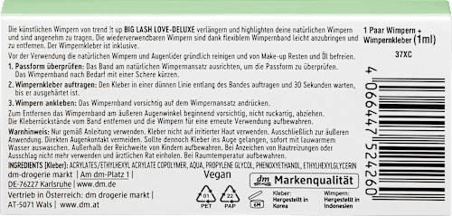 Künstliche Wimpern Big Lash Love False Deluxe (1 Paar), 1 St trend !t up