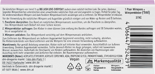 Künstliche Wimpern Big Lash Love False Everyday (1 Paar), 1 St