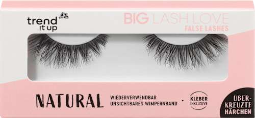 Kunstmatige wimpers Big Lash Love Natural (1 paar), 1 st