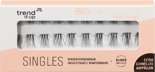 Künstliche Wimpern Big Lash Love Singles, 1 St