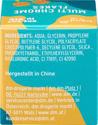 Lidschatten Multichrome Flakes One Day In Rio Blau, 4 ml