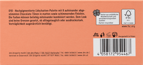 Lidschatten Palette Chocoholic Collection 010, 4,8 g