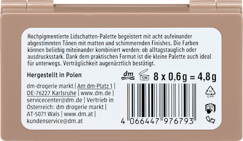 Lidschatten Palette Chocoholic, 4,8 g