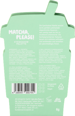 Lidschatten Palette Matcha, Please!, 6 g