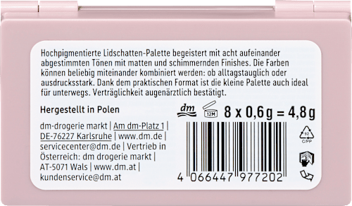 Lidschatten Palette Rocky Rose, 4,8 g