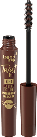 Mascara Twist it! 2in1 Length & Volume Waterproof Brown, 7 ml