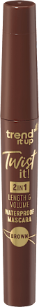 Mascara Twist it! 2in1 Length & Volume Waterproof Brown, 7 ml