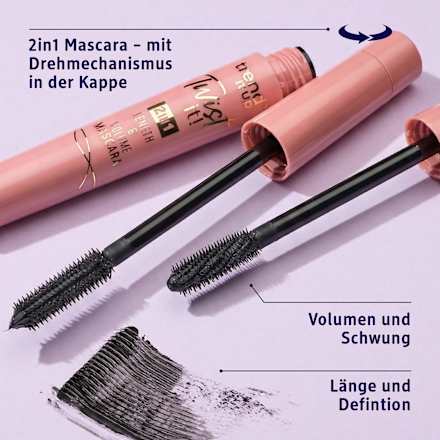 Mascara Twist it!  2in1 Length & Volume, 8 ml