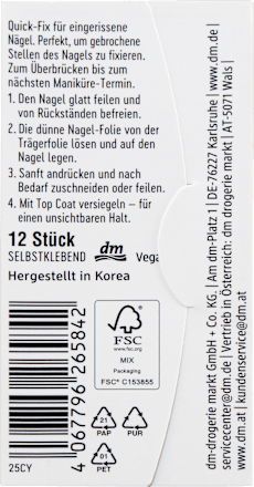 Nagel Repair Quick Fix Sheets, 12 St