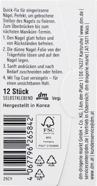 Nagel Repair Quick Fix Sheets, 12 St