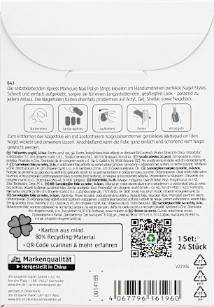 Nagelfolies XPRESS Manicure 043 Swirl, 24 stuks
