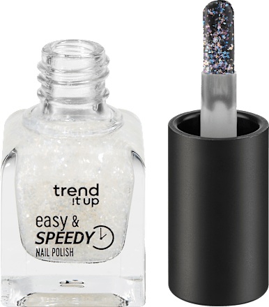 Nagellak Easy &amp; Speedy 470 Transparant met Duochrome Glitter, 6 ml