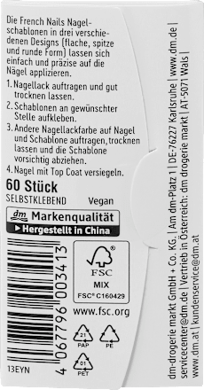 Nail Art Stencils, 1 stuk