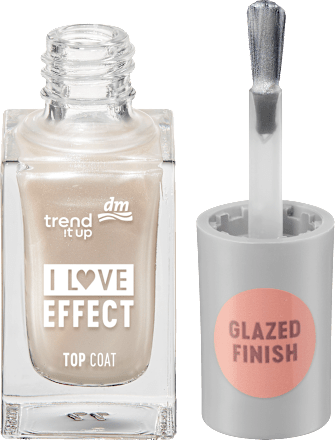 Top Coat I Love Effect Glazed Finish 120, 8 ml