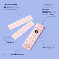 UV Gel Nagelfolien Gel Strips 100, 16 St