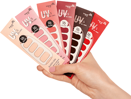 UV Gel Nagelfolien Gel Strips 100, 16 St