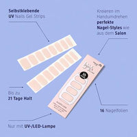 UV Gel Nagelfolien Gel Strips 130, 16 St