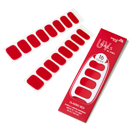 UV Gel Nagelfolien Gel Strips 140, 16 St
