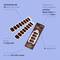 UV Gel Nagelfolien Gel Strips 150, 16 St