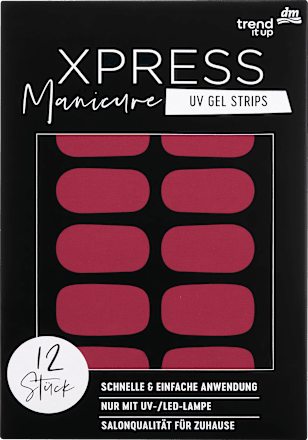 UV Gel Nagelfolie XPRESS Manicure 110 Berry Blossom, 12 stuks