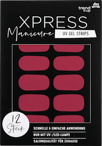 UV Gel Nagelfolien XPRESS Manicure 110 Berry Blossom, 12 St