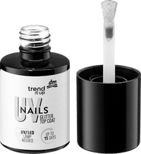 UV Nagellack Glitter Top Coat, 9 ml