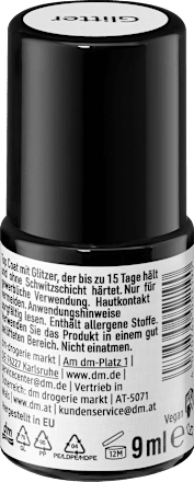 UV Nagellack Glitter Top Coat, 9 ml