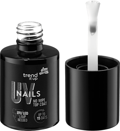 UV Nagellack Top Coat No Wipe, 9 ml