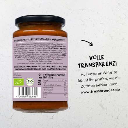 Fertiggericht, Rotes Thai Curry, 375 g