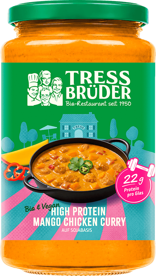 TRESSBRÜDER Curry de poulet à la mangue riche en protéines, 375 g