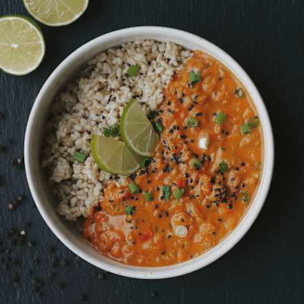 Tandoori Kip Curry met Bruine Rijst, 400 g