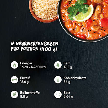 Tandoori Kip Curry met Bruine Rijst, 400 g