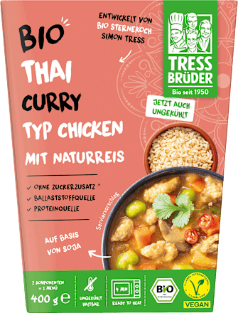 Thai Curry Typ Chicken mit Naturreis, 400 g