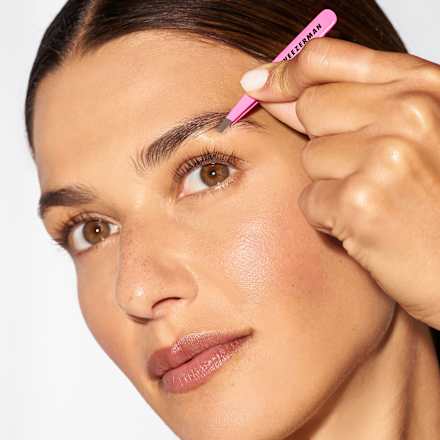Pinzette, Mini Slant Tweezer Neon Pink, 1 St