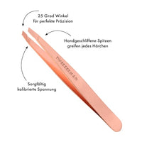 Pinzette Schräg Rosé Gold, 1 St Tweezerman