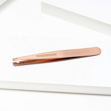 Pinzette Schräg Rosé Gold, 1 St Tweezerman
