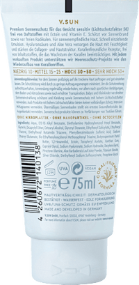 Zonnebrandcrème voor het gezicht, 'vang de zon' gevoelig, SPF 50, 75 ml