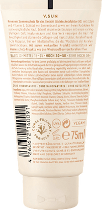 Zonnebrandcrème voor het gezicht 'take care' SPF 50, 75 ml