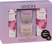 Geschenkset Espressotassen mit Pflegedusche & Body Lotion 4tlg., 1 St VANDINI