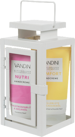 Geschenkset Laterne mit Handcremes (2x75 ml) 3tlg., 1 St VANDINI