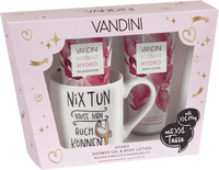 Geschenkset XXL Tasse mit Pflegedusche & Body Lotion 3tlg., 1 St VANDINI
