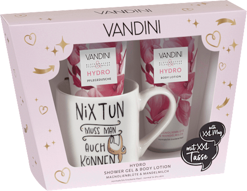 Cadeauset XXL mok met douchegel &amp; bodylotion 3-delige set, 1 st.