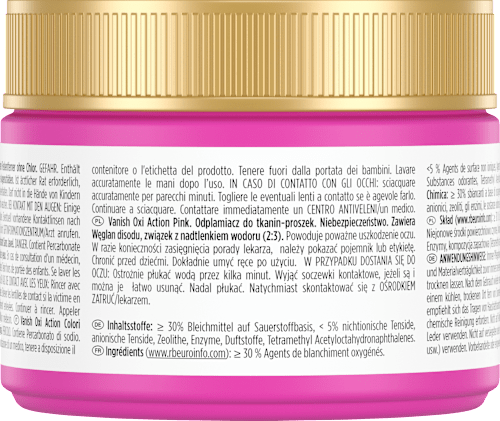 Fleckenentferner Pulver Oxi Action Pink, 250 g