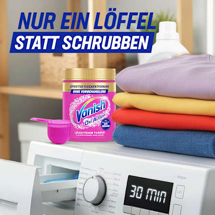 Fleckenentferner Pulver Oxi Action Pink, 250 g