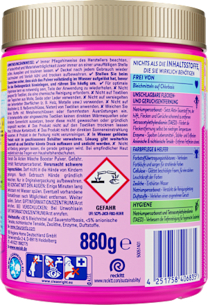 Vlekverwijderaar poeder Oxi Action Pink, 880 g
