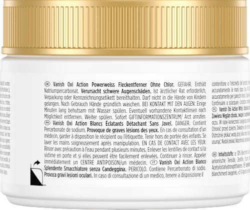 Fleckenentferner Pulver Oxi Action Weiss, 250 g