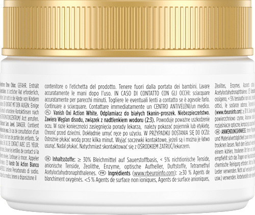 Fleckenentferner Pulver Oxi Action Weiss, 250 g