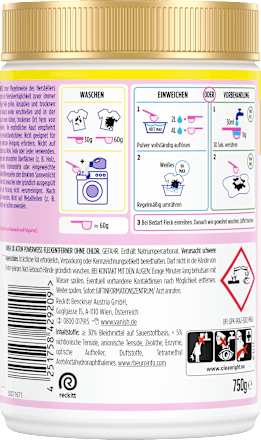 Fleckenentferner Pulver Oxi Action Weiß, 750 g