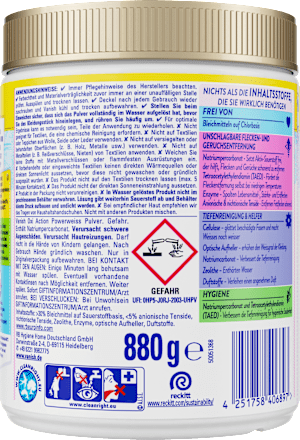 Vlekverwijderaar poeder Oxi Action Wit, 880 g