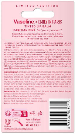 Lippenbalsam Tinted Parisian Pink, 3 g Vaseline